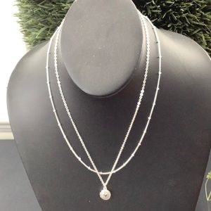 LA Rocks (L) NIB Set of 2 Silver Heart Locket & Ne